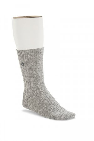 Birkenstock sokker fashion slub grå-hvit Herre