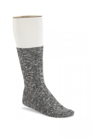 Birkenstock sokker fashion slub hvit-svart Herre